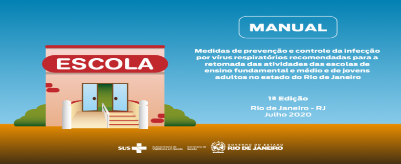Manual da Secretaria de Saúde traz recomendações de prevenção ao coronavírus no retorno às aulas