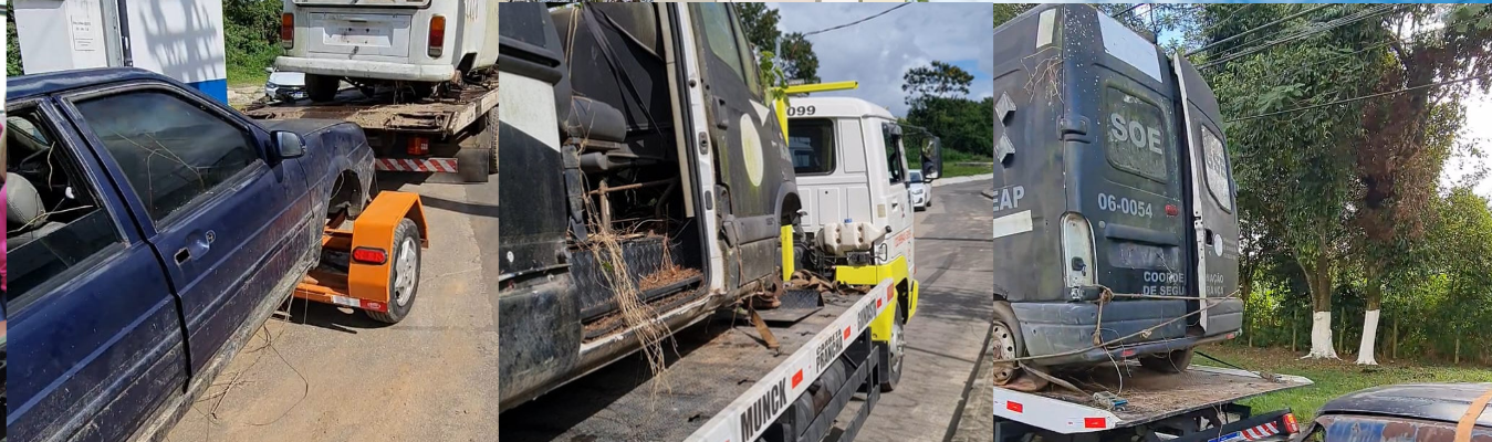 Seap dá início à retirada de viaturas em estado de sucata no Complexo de Gericinó 