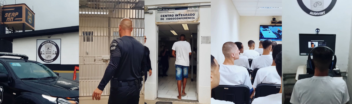 Seap-RJ celebra 4 anos da primeira audiência virtual dentro de um sistema prisional