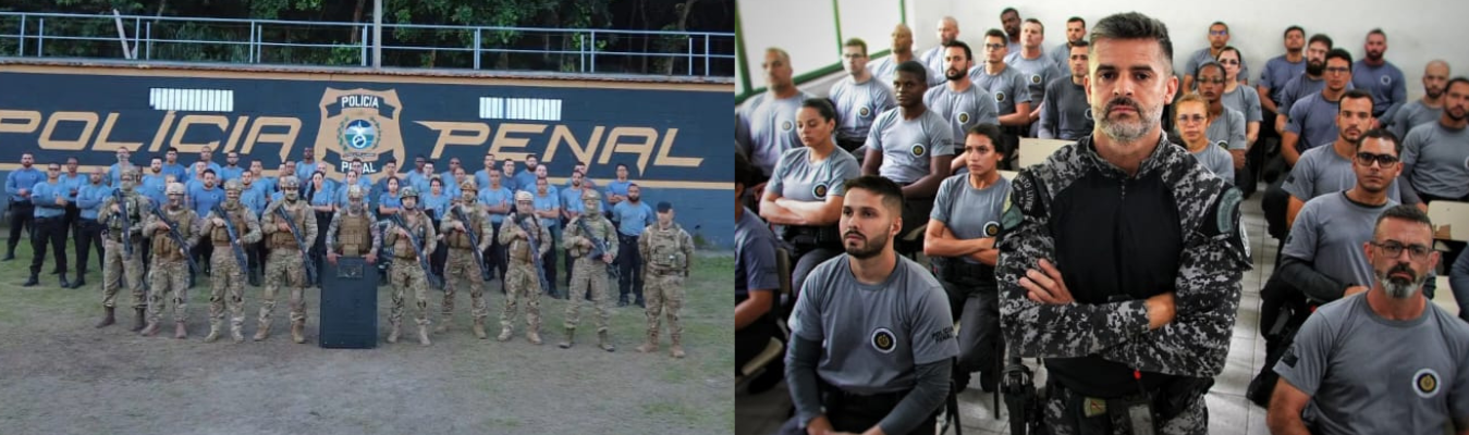 Grupamentos da Polícia Penal se apresentam para a 2ª turma do Curso de Formação