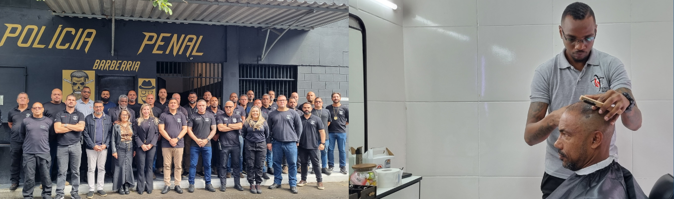Seap inaugura barbearia para Policiais Penais no Complexo de Gericinó