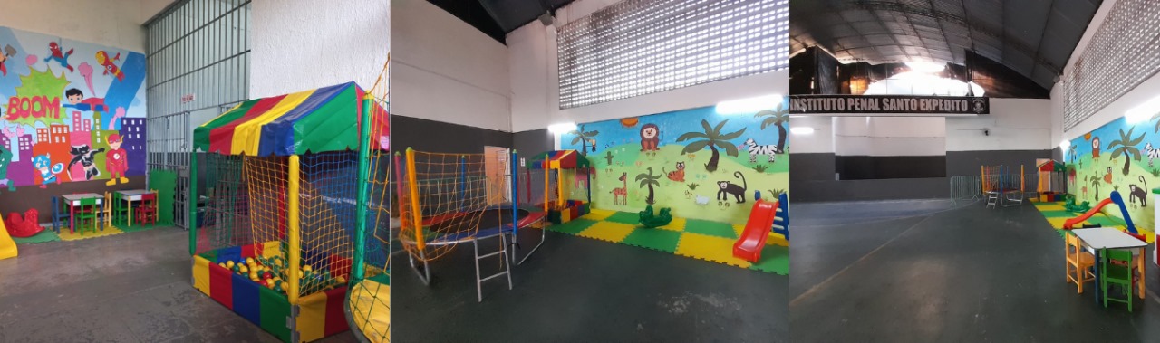 Unidades prisionais femininas inauguram espaços infantis