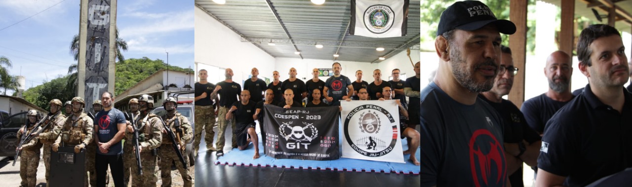 Policias do GIT participam de treinamento com Minotouro