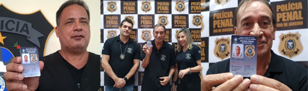 Policiais Penais mais antigos recebem carteiras funcionais