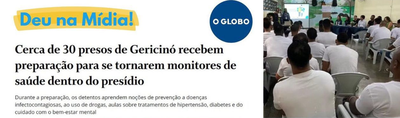 Privados de liberdade realizam capacitação para se tornarem monitores de saúde dentro de presídio