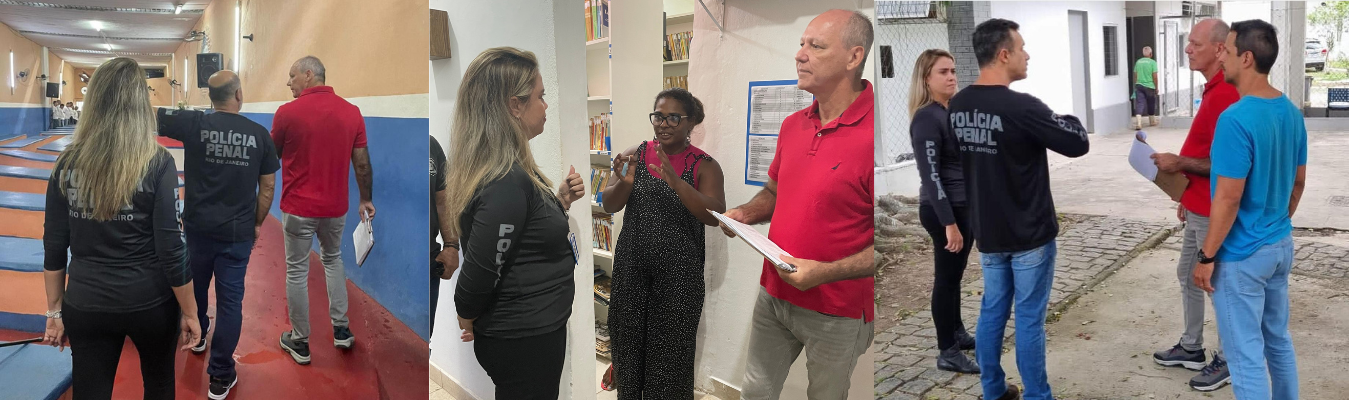 Ouvidores da Senappen visitam unidades prisionais acompanhados pela Ouvidoria da Seap-Rj