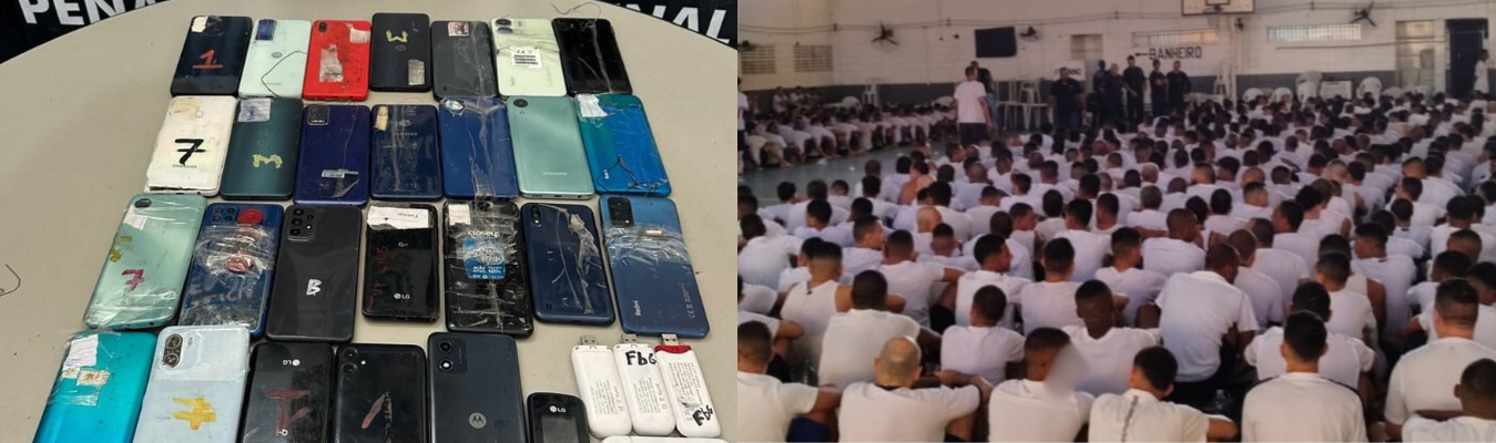 Polícia Penal apreende 144 aparelhos celulares em revistas nas unidades prisionais fluminenses