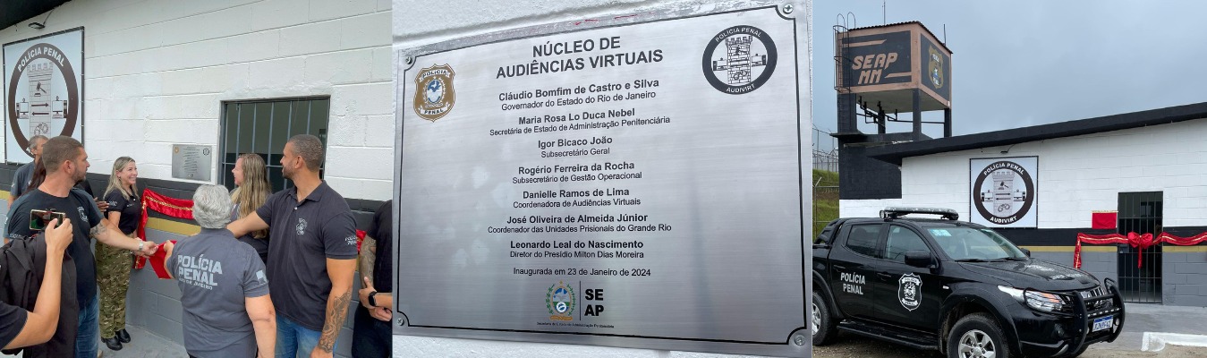 Seap inaugura espaço para a realização de audiências por videoconferência no Complexo Penitenciário de Japeri