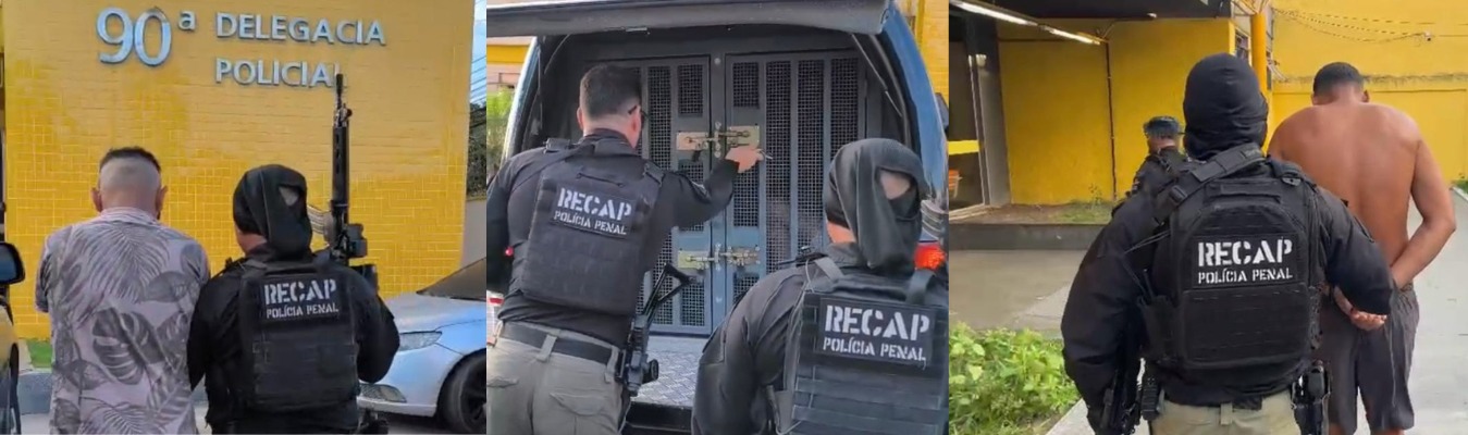 Recap em ação: mais dois criminosos são presos e retornam ao sistema prisional