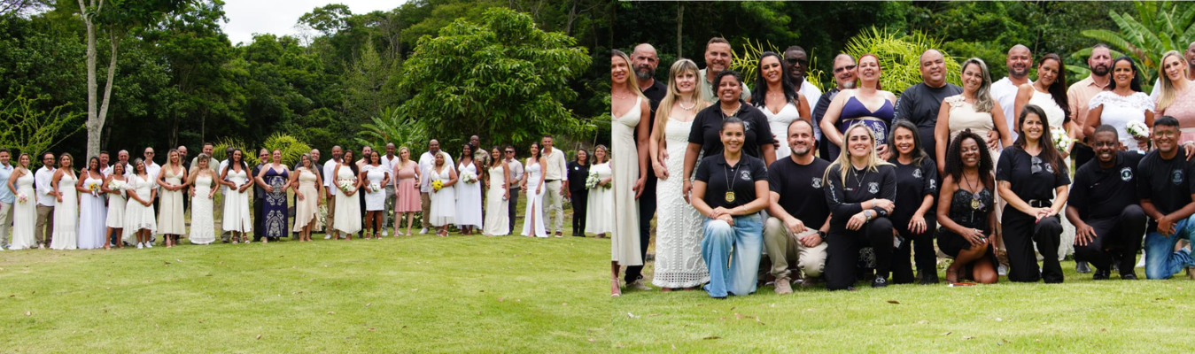 Seap realiza 3º casamento coletivo de servidores para 42 casais