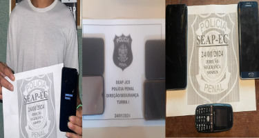 Polícia Penal apreende celulares em presídios de Japeri e Niterói
