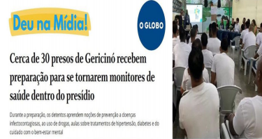 Privados de liberdade realizam capacitação para se tornarem monitores de saúde dentro de presídio