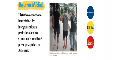 Policiais Penais da Recap prendem Almeidinha