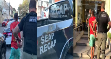 Recap captura foragido da Justiça que cumpria prisão domiciliar