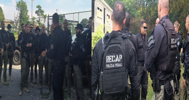 Policiais Penais da Recap participam de treinamento com instrutores do BOPE da PMERJ
