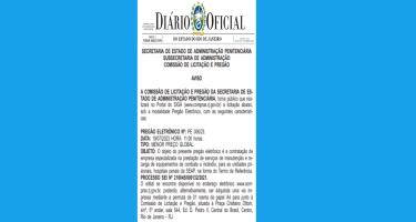 Seap abre licitação para empresa de prestação de serviços e combate a incêndio
