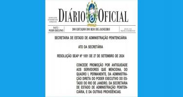 Seap publica no D.O resolução que concede novas promoções por antiguidade 