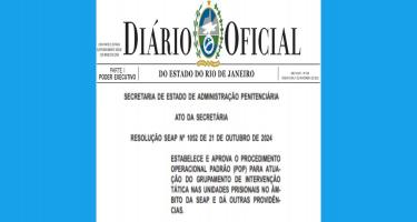 Resolução da Seap estabelece Procedimento Operacional Padrão para atuação do GIT