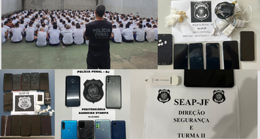 Materiais apreendidos