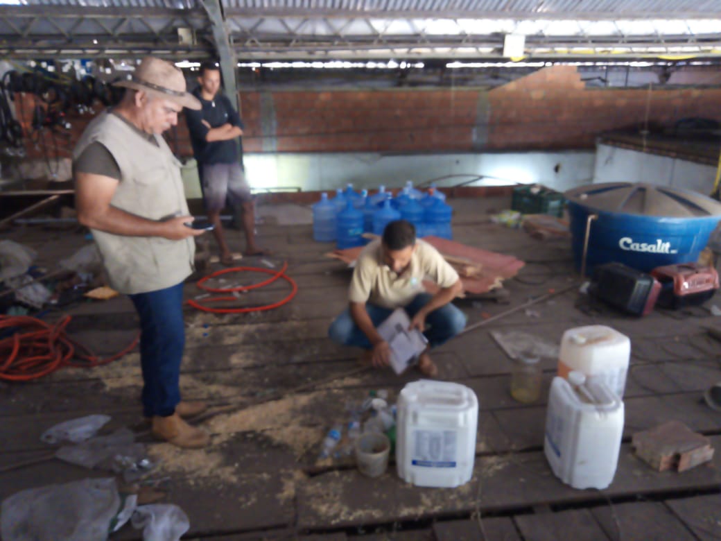 Mais de 240 litros agrotóxicos são apreendidos durante ação de fiscalização da equipe da Defesa Agropecuária