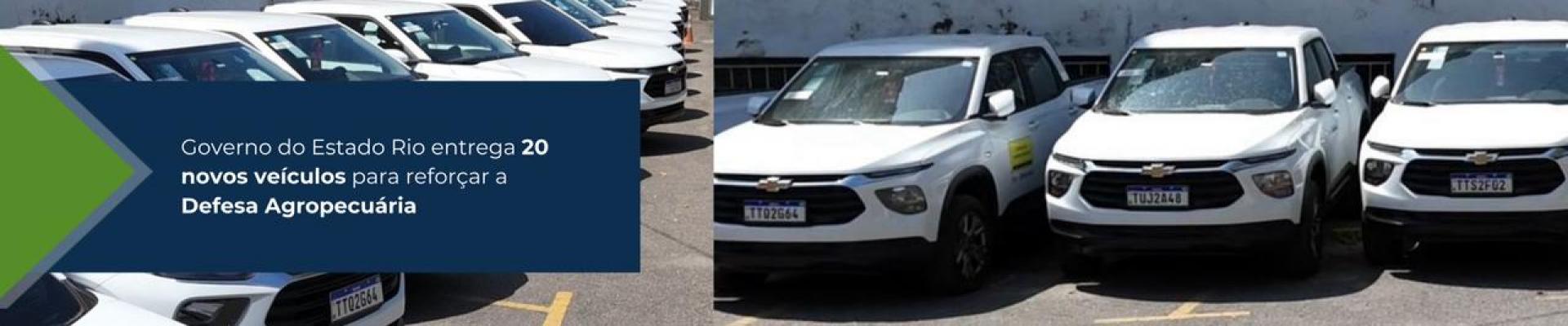 Cláudio Castro entrega 20 novos veículos para reforçar a fiscalização agropecuária