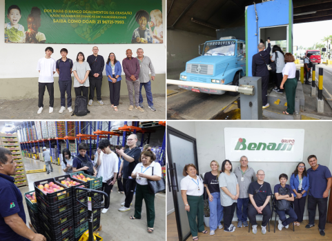 Representantes de cooperativas agrícolas do Japão visitam a Ceasa/RJ em Irajá