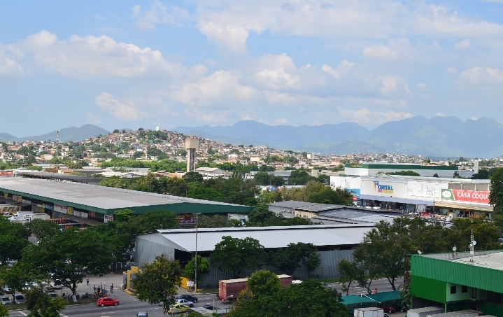 Vista aérea da unidade da Ceasa-RJ em Irajá 
