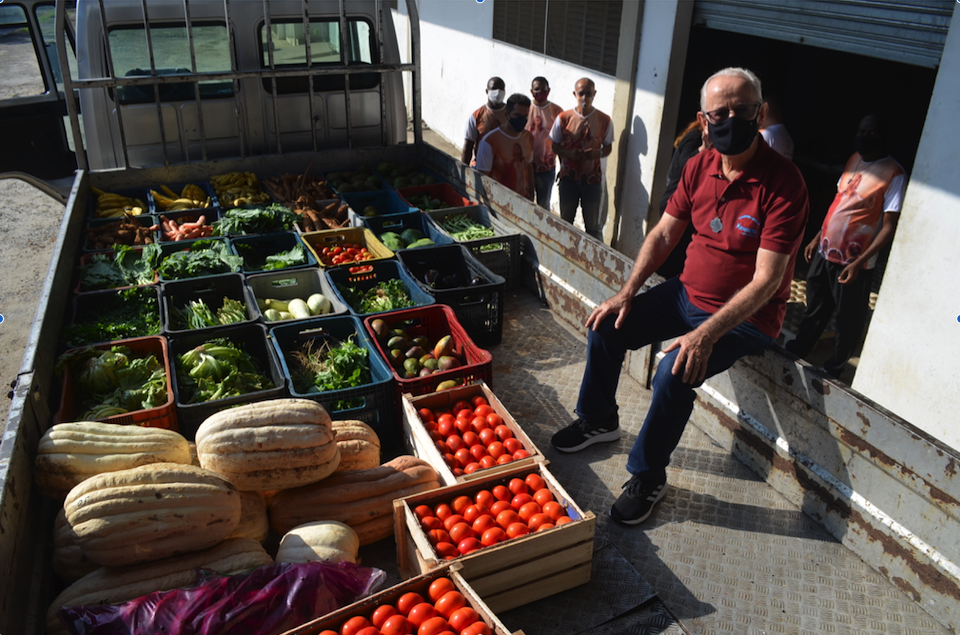 Um dos beneficiados pelo Banco de alimentos