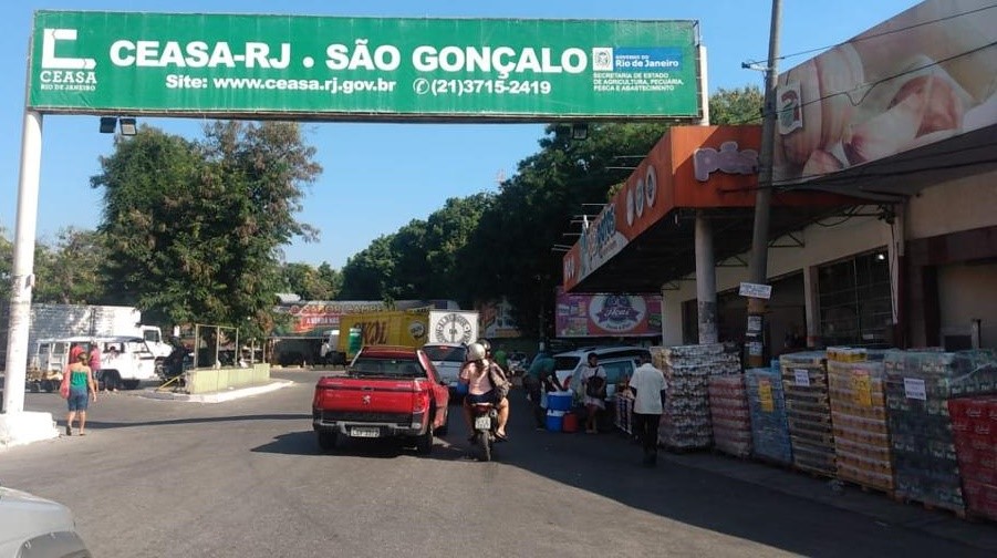 Entrada do mercado da Ceasa-RJ de São Gonçalo