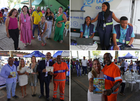 Participantes da primeira ação social de 2025 realizada na Ceasa de Irajá