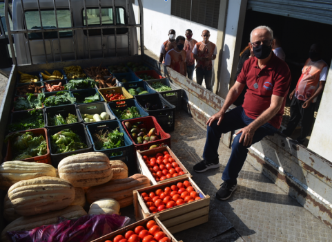 Um dos beneficiados pelo Banco de alimentos