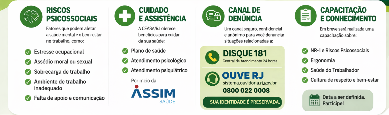 Abril Verde: saúde física e saúde mental são indissociáveis no ambiente de trabalho