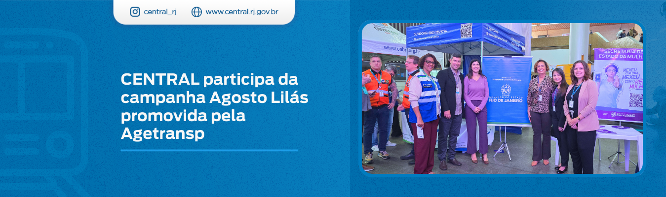 Central Logística participa da campanha Agosto Lilás promovida pela Agetransp