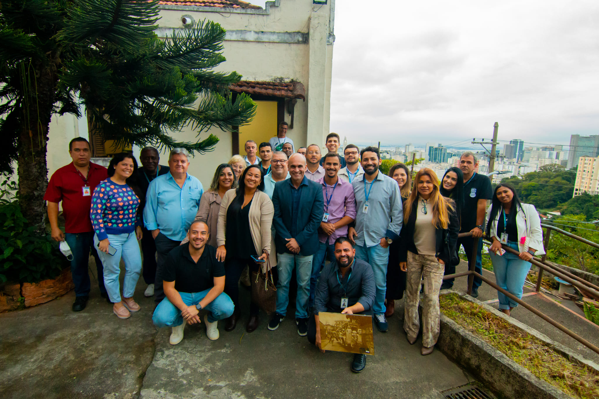 Equipe Central faz visita técnica no bonde de Santa Teresa