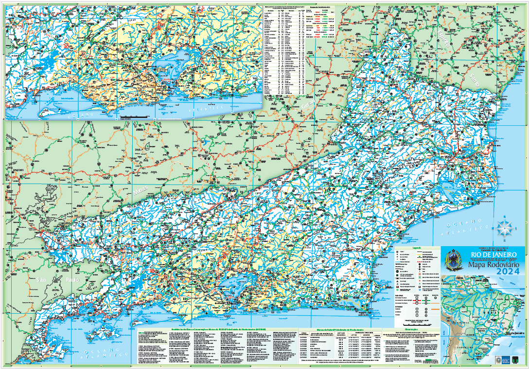 Mapa Rodoviário - DER