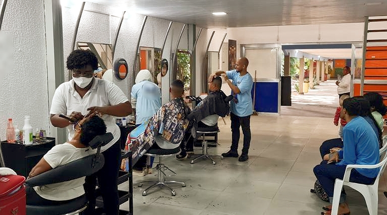 salão escola do Degase, no campus COOECEL