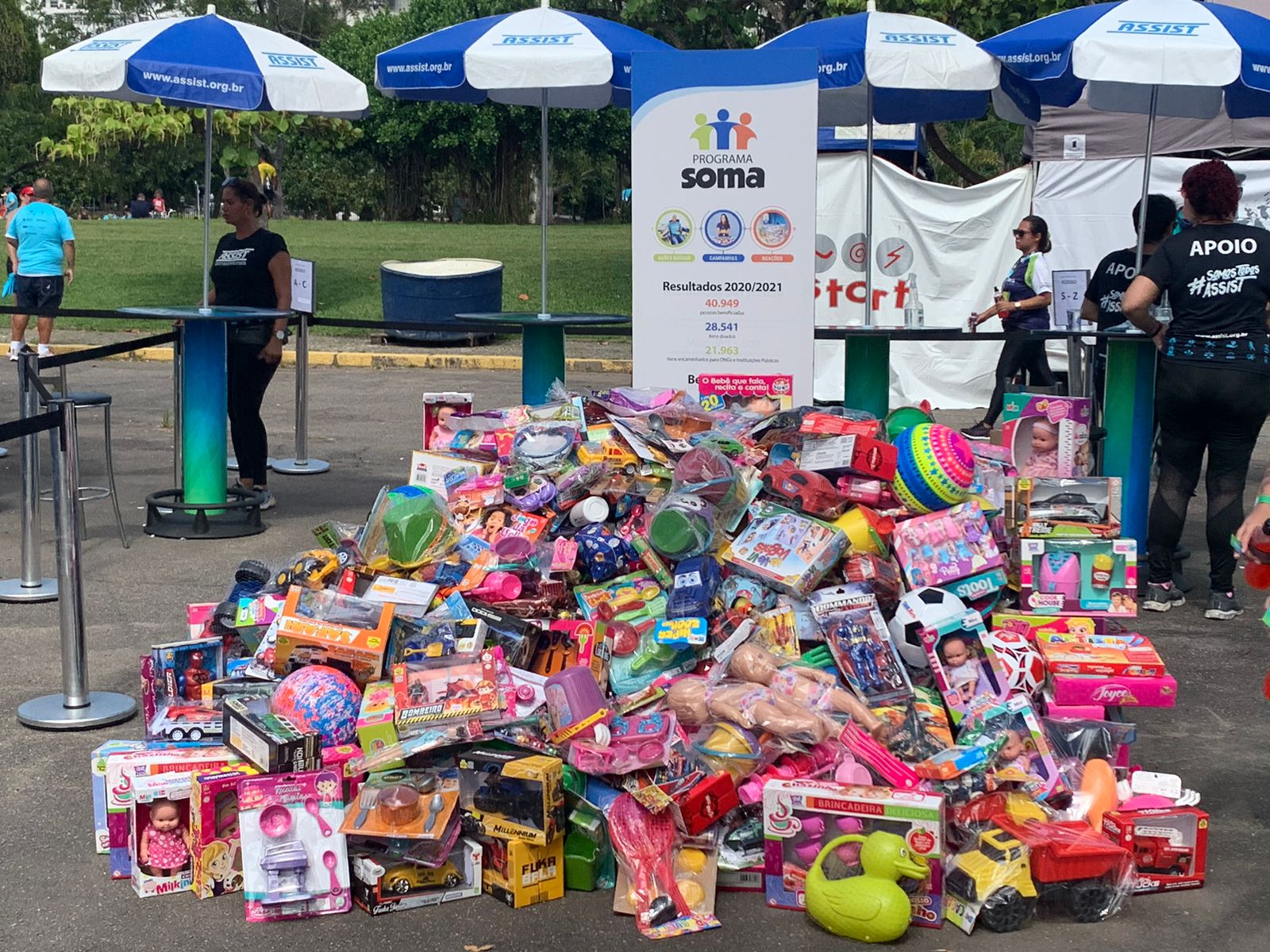 NUAF em parceria com Assist arrecadam, através de evento esportivo, donativos para famílias de socioeducandos