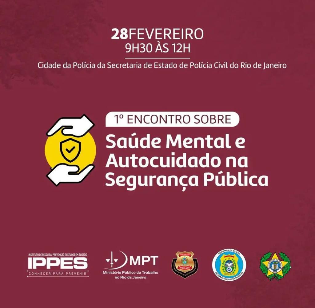 Degase convida servidores para 1º encontro sobre saúde mental na Segurança Pública