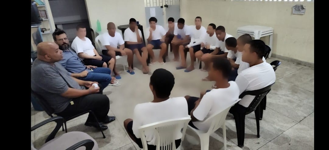 Núcleo de Justiça Restaurativa do Degase realiza encontro no Cense Volta Redonda
