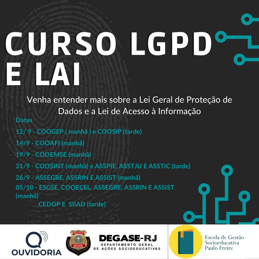 Atenção Servidor: Saiba mais sobre a Lei Geral de Proteção de Dados (LGPD) e Lei de Acesso à Informação (LAI)