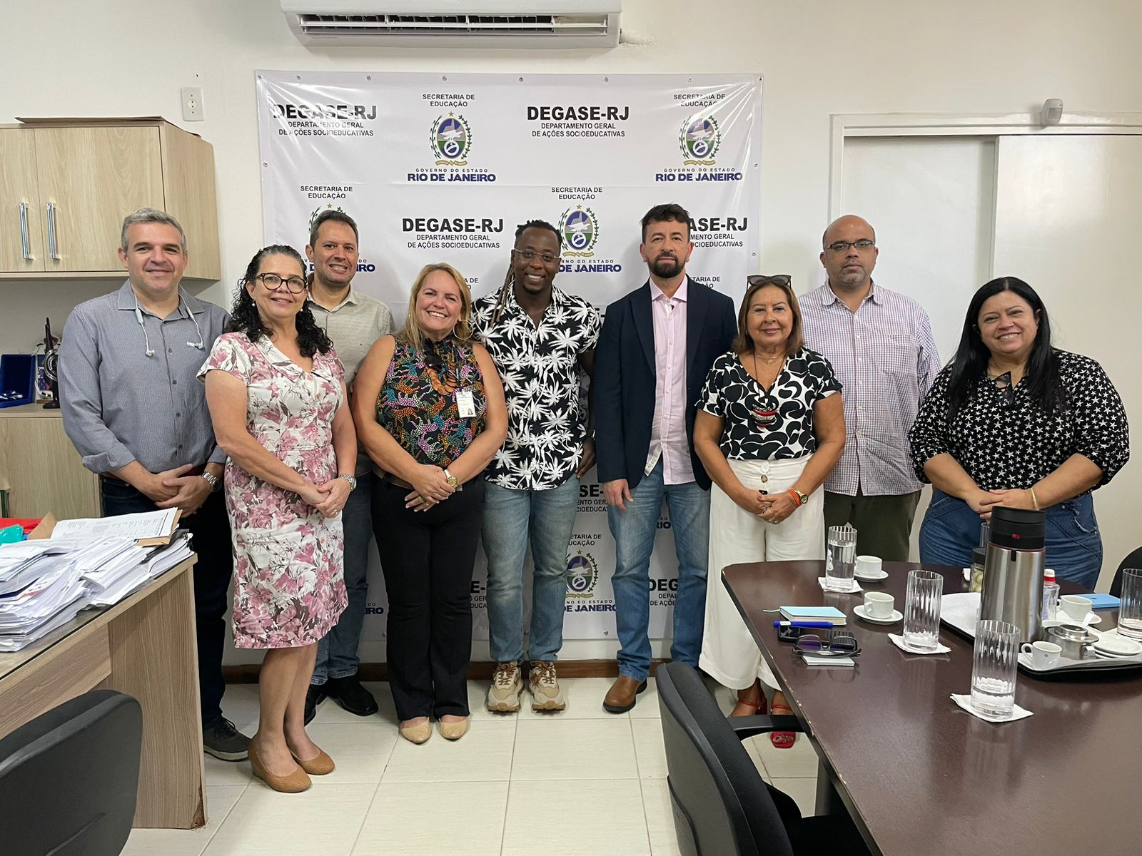 Degase recebe integrantes da Petrobras 