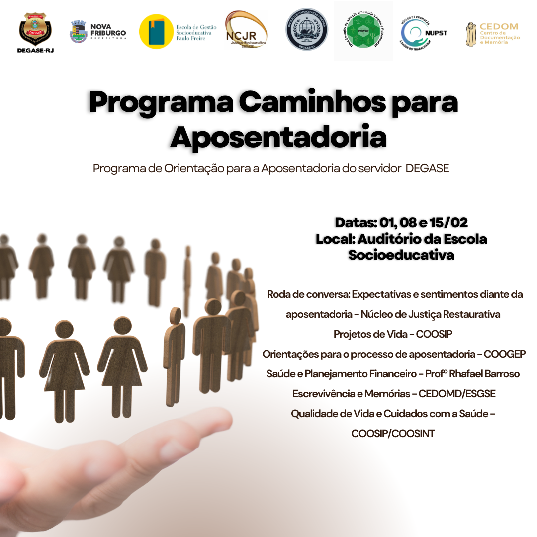 Inscrições abertas para o projeto “Caminhos para Aposentadoria”