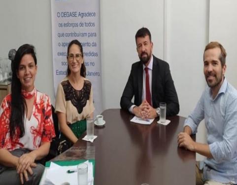 Degase recebe visita de Defensoria Pública do Rio de Janeiro