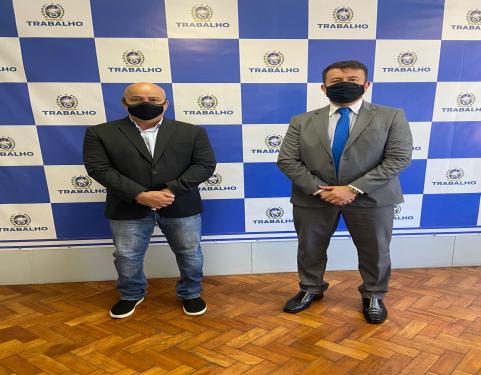 O diretor-geral do Degase, Victor Poubel, se reuniu na tarde desta terça-feira (18), com o secretário de Estado de Trabalho e Renda, Patrique Welber.