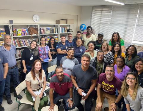 Equipe do Nupst e servidores do CAI Baixada 