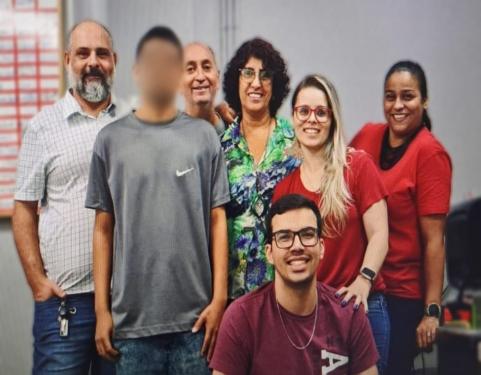 Jovem Aprendiz do Criaad Volta Redonda com a Equipe da Prefeitura Municipal 