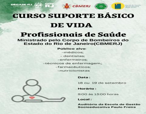 Atenção Servidor: Inscrições abertas para curso de Suporte Básico de vida