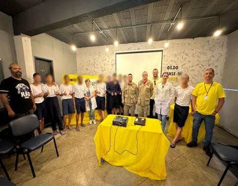 Corpo de Bombeiros realiza ação de conscientização no Cense Nova Friburgo