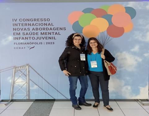 Profissionais do Degase no evento em Florianópolis