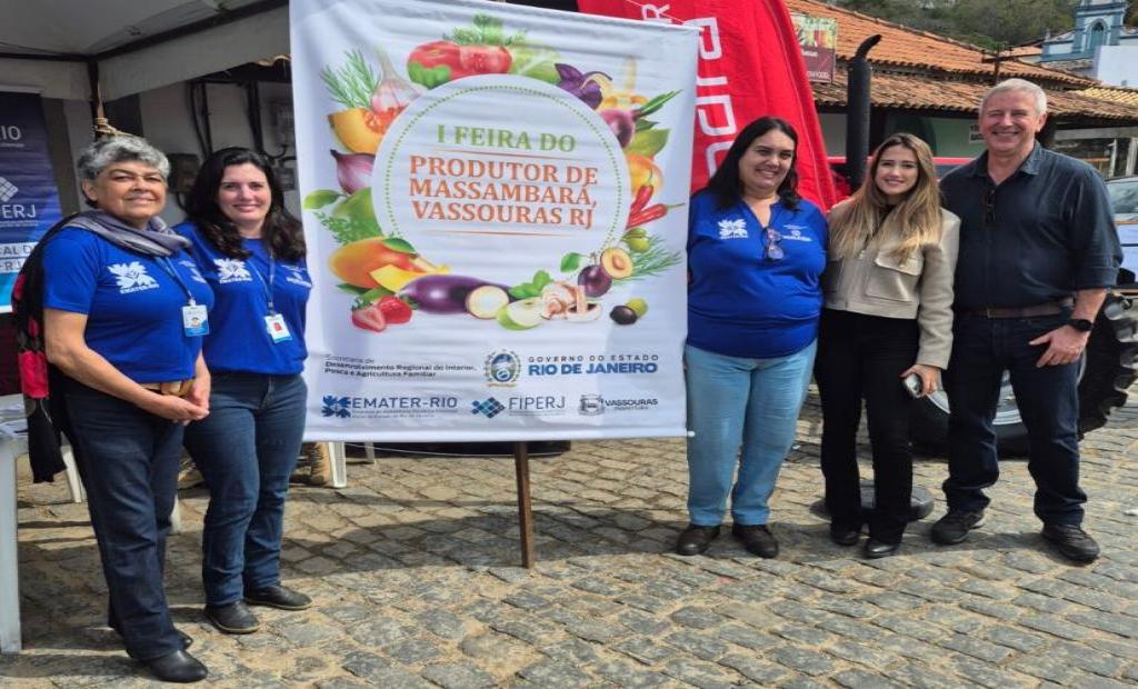 Vassouras recebe 1ª Feira do Produtor Rural de Massambará com apoio da EMATER-RIO